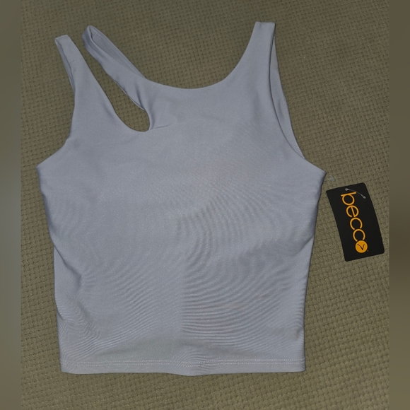 NEW Becco Midi cutout top purple size small (sports top/bra - no padding) - Picture 2 of 12